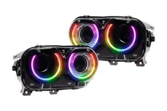 XRGB LED Headlights: Dodge Challenger (15-23 / RGB / Set)
