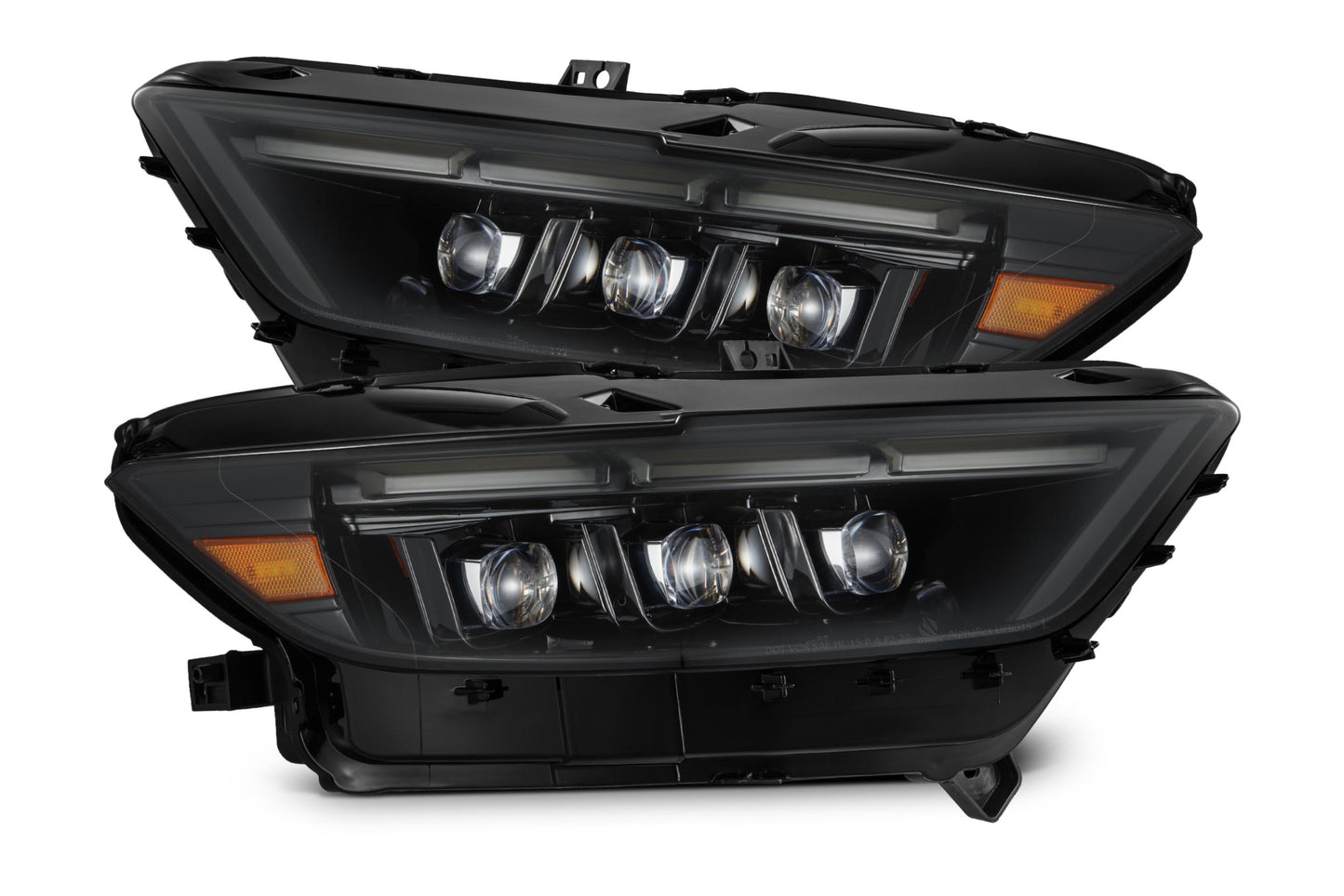 ARex Nova Mk2 LED Headlights: 15-17 Mustang / 18-20 Shelby - Alpha-Black (Set)