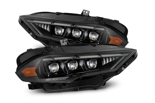 ARex Nova Mk2 LED Headlights: 18-23 Mustang - Alpha-Black (Set)