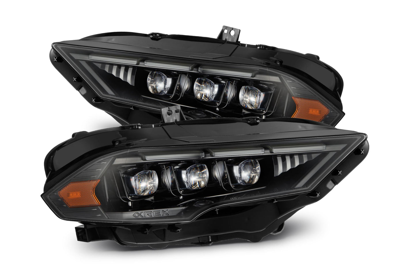 ARex Nova Mk2 LED Headlights: 18-23 Mustang - Alpha-Black (Set)
