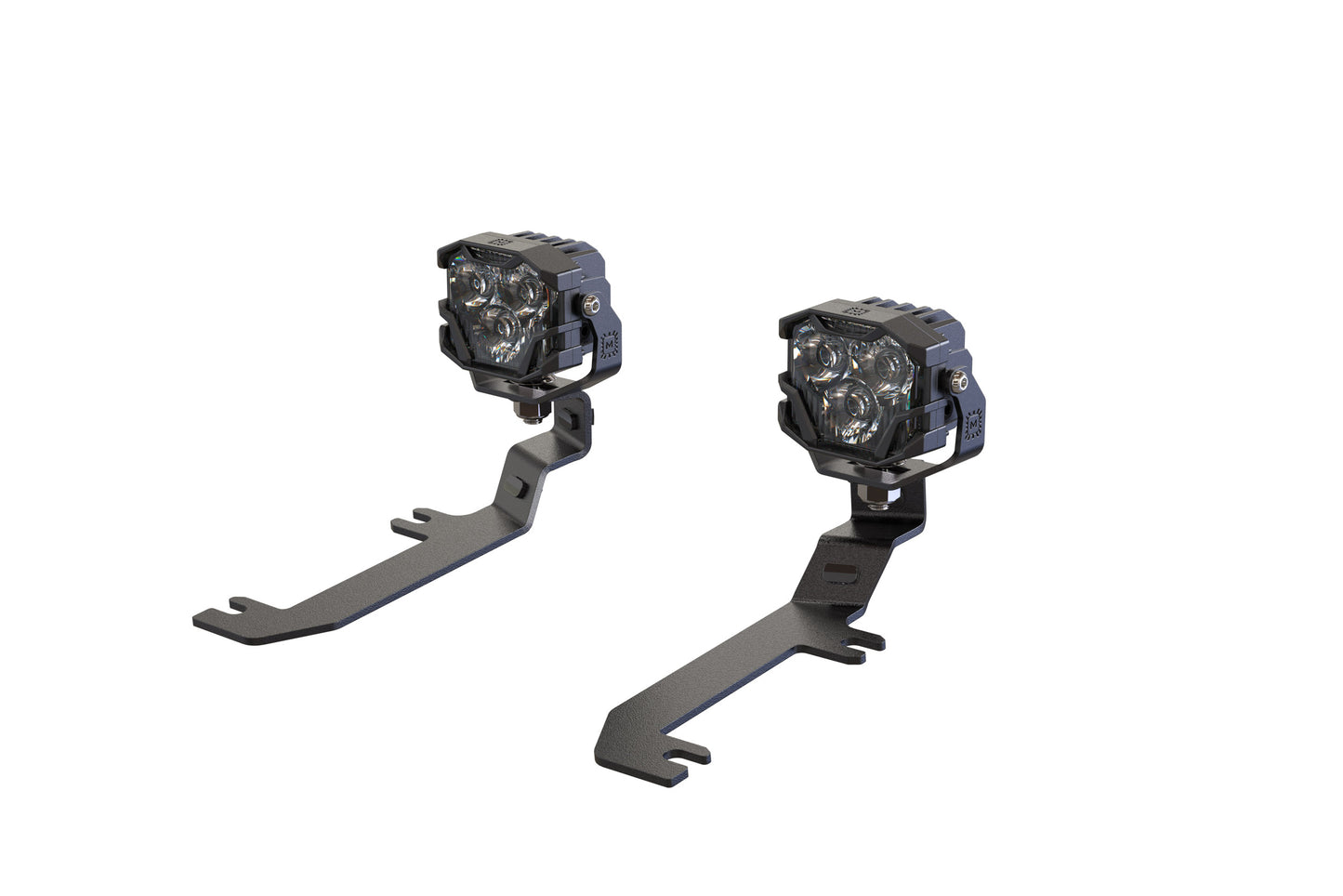 Morimoto 4Banger Ditch Light Kit: 2020+ Silverado HD (NCS Yellow Flood Beam)