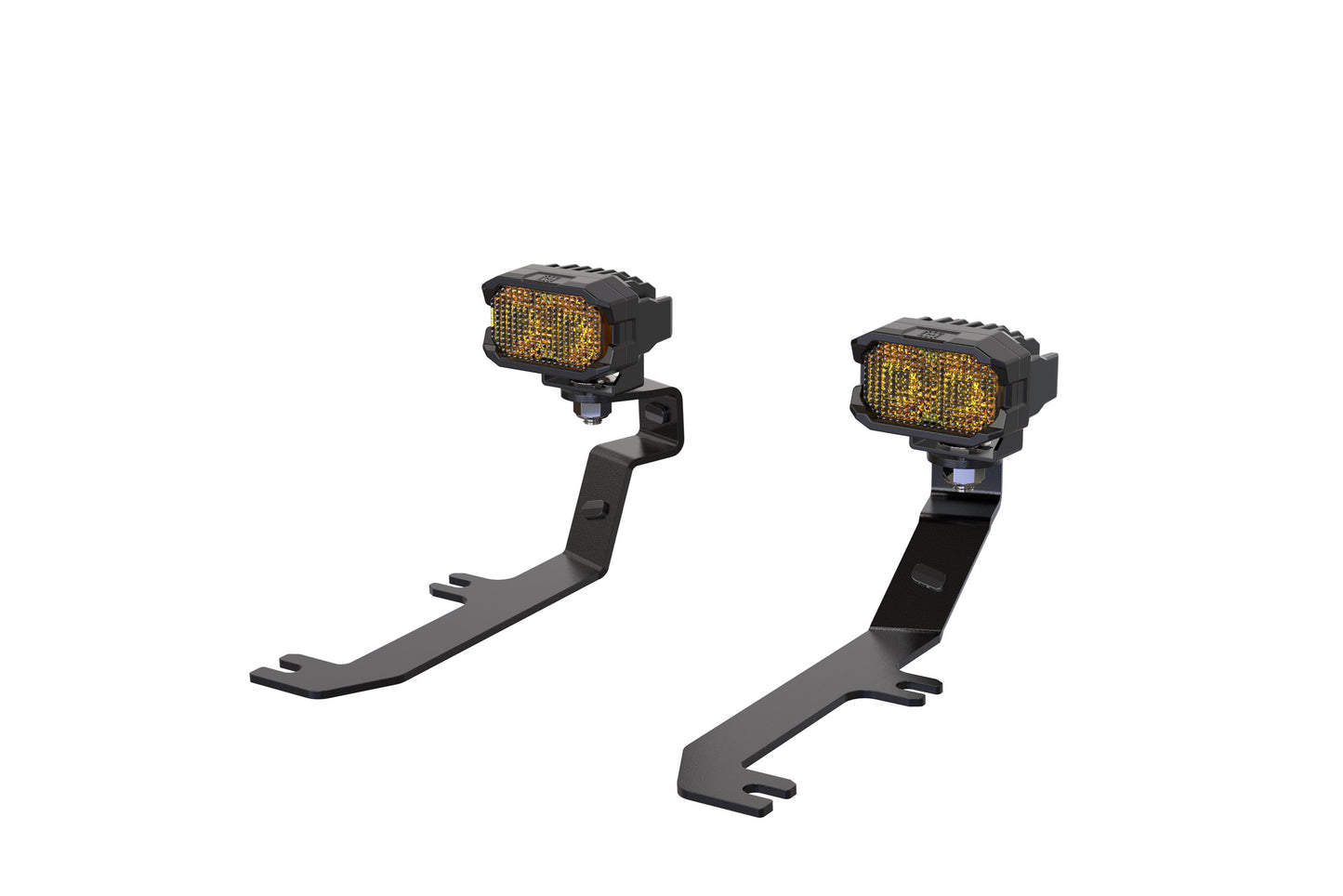 Morimoto 2Banger Ditch Light Kit: 2020+ Sierra HD (HXB Yellow Spot Beam)