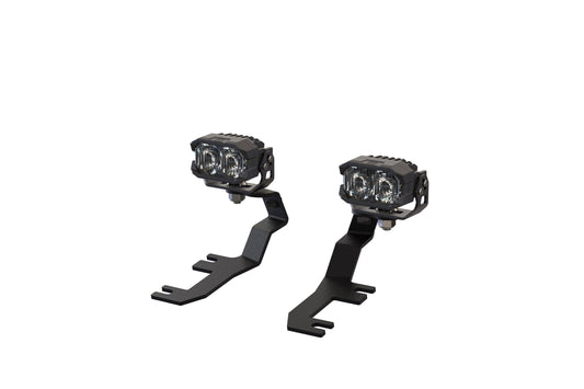 Morimoto 2Banger Ditch Light Kit: 15+ Canyon (NCS White Spot Beam)