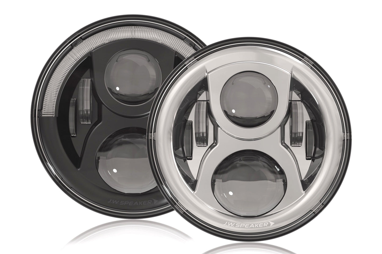 JW Speaker: 8700-EVO2-DB 12/24V DOT Headlamp (Chrome)