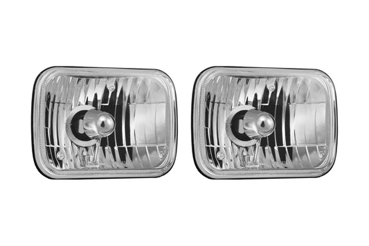 Vision X Halogen Headlights: (Set / 5x7in Rectangle / Chrome)