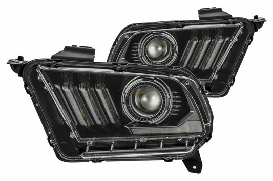ARex (PRO-Series) Halogen Headlights: Ford Mustang (10-12) - Alpha-Black (Set)
