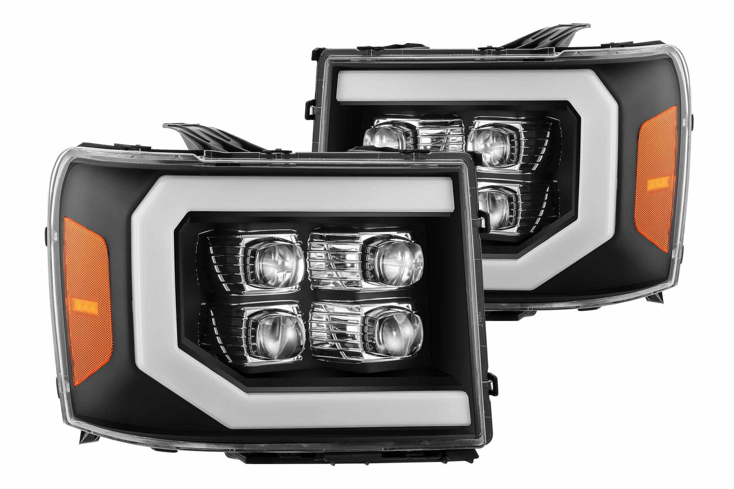 ARex Nova LED Headlights: GMC Sierra (07-13) - Black (Set)