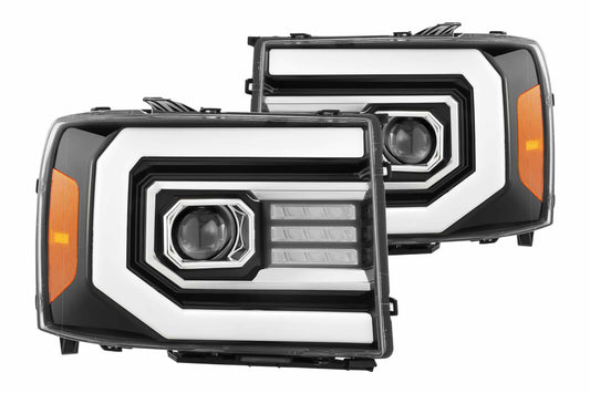 ARex (PRO-Series) Halogen Headlights: GMC Sierra (07-13) - Black (Set)