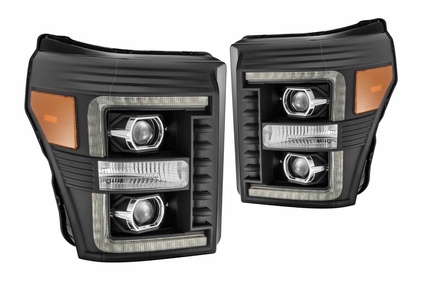 ARex (PRO-Series) Halogen Headlights:: Ford Super Duty (11-16) - Chrome (Set)