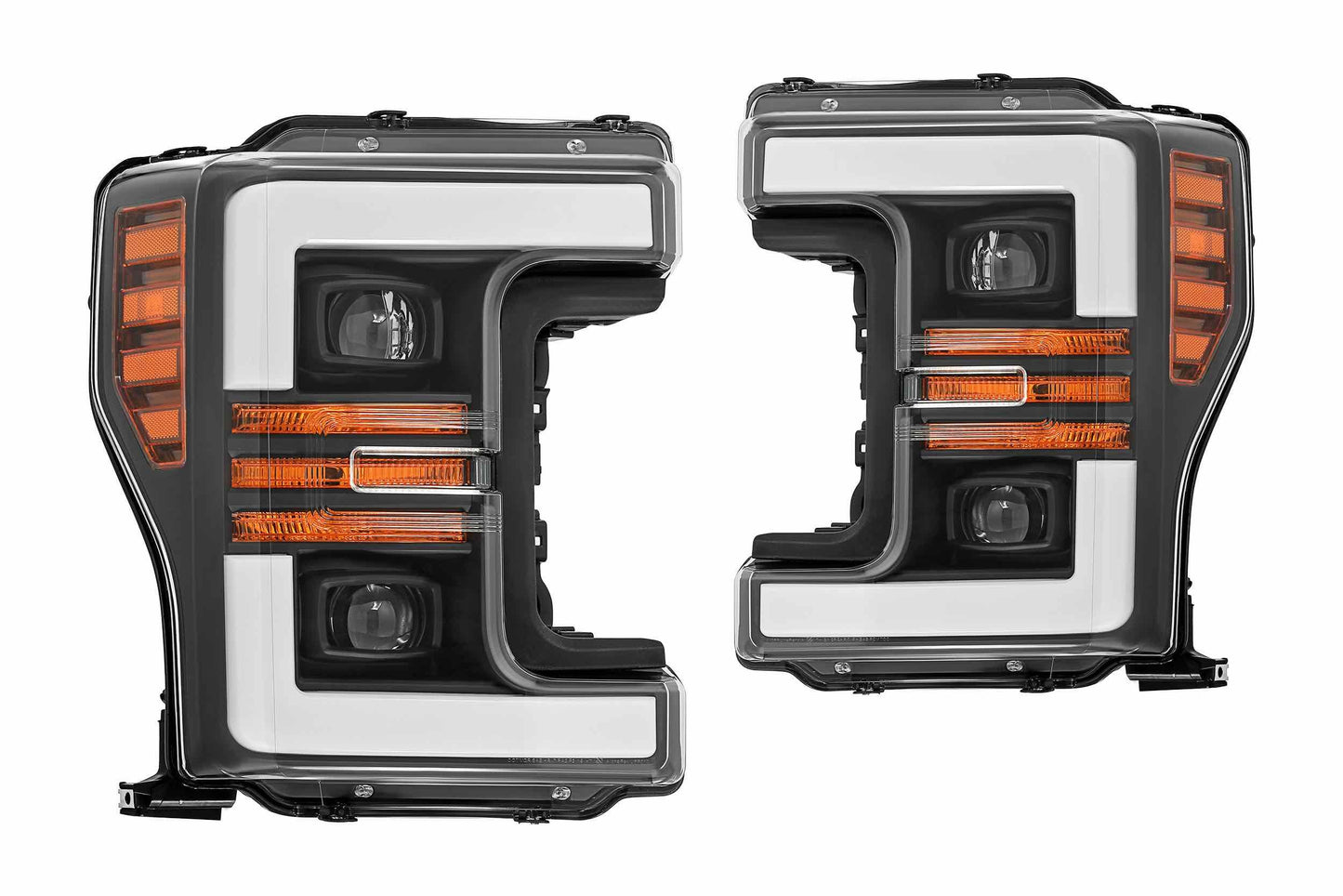 ARex (PRO-Series) Halogen Headlights: Ford Super Duty (17-19) - Jet Black (Set)