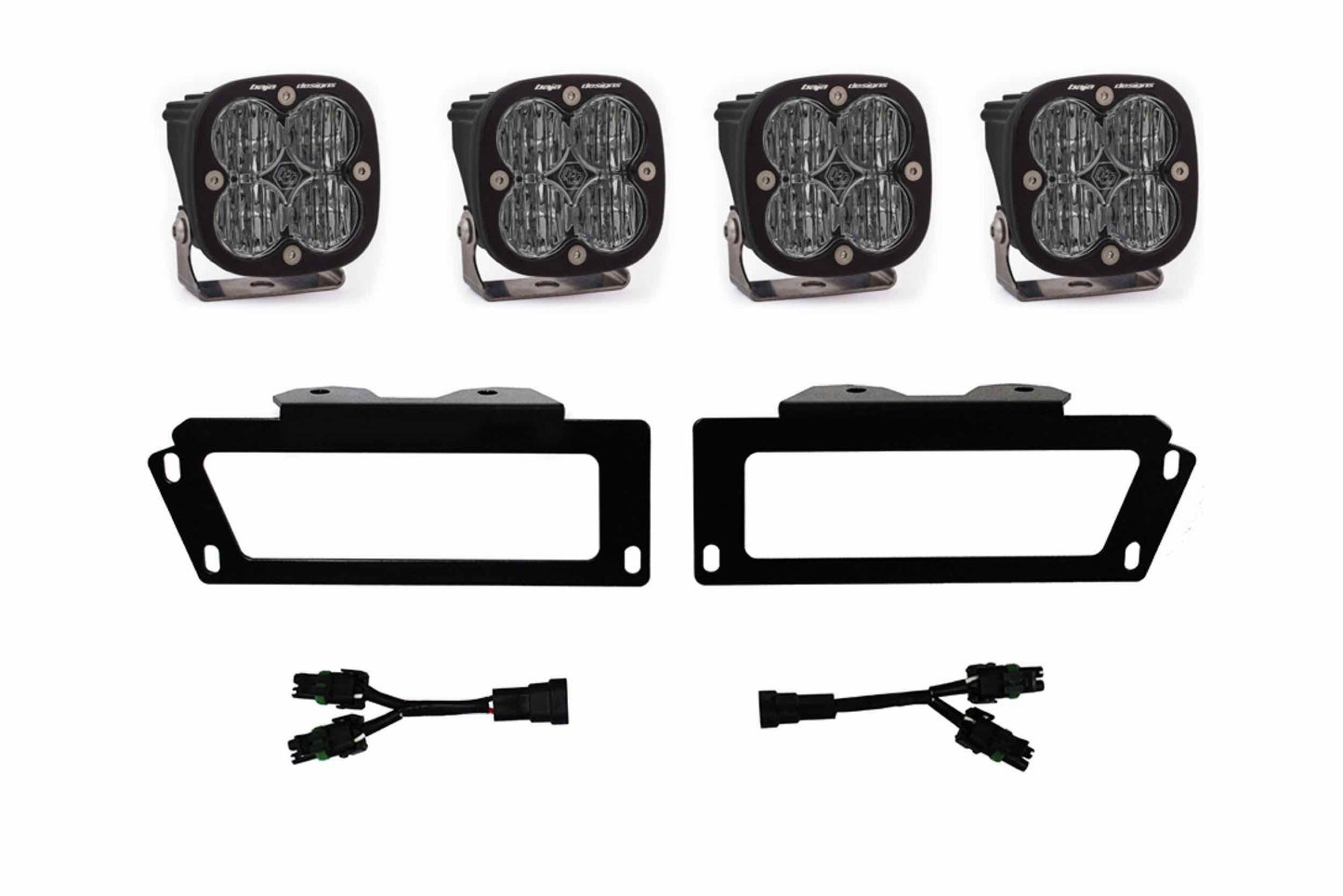 BD LED Fog Kit: Dodge Ram (Horizontal Fogs) (White / Squadron SAE)