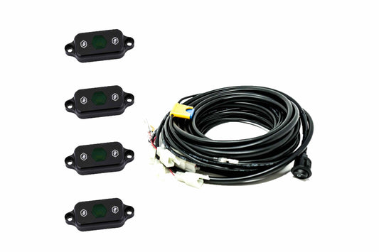 BD LED Rock Light System: (4 pcs / Green)