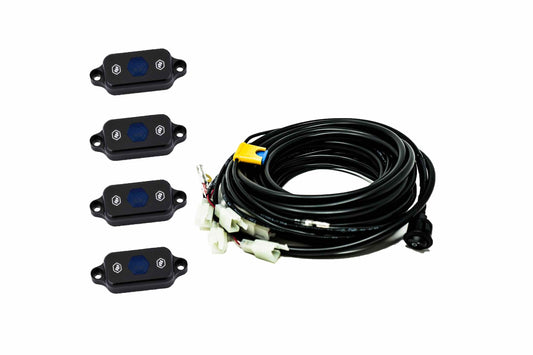 BD LED Rock Light System: (4 pcs / Blue)