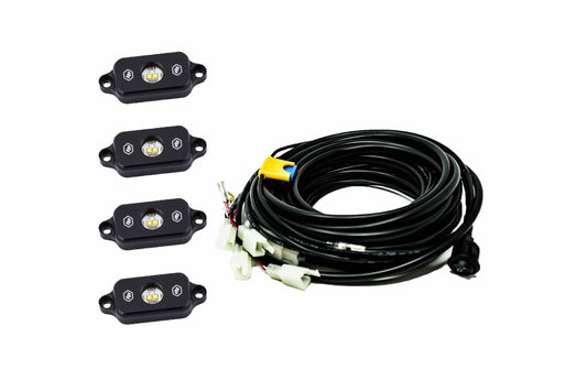 BD LED Rock Light System: (4 pcs / Red)