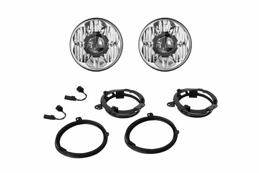 KC Hilites Gravity LED Pro Headlight: (7in for Jeep JL/JT / Pair)