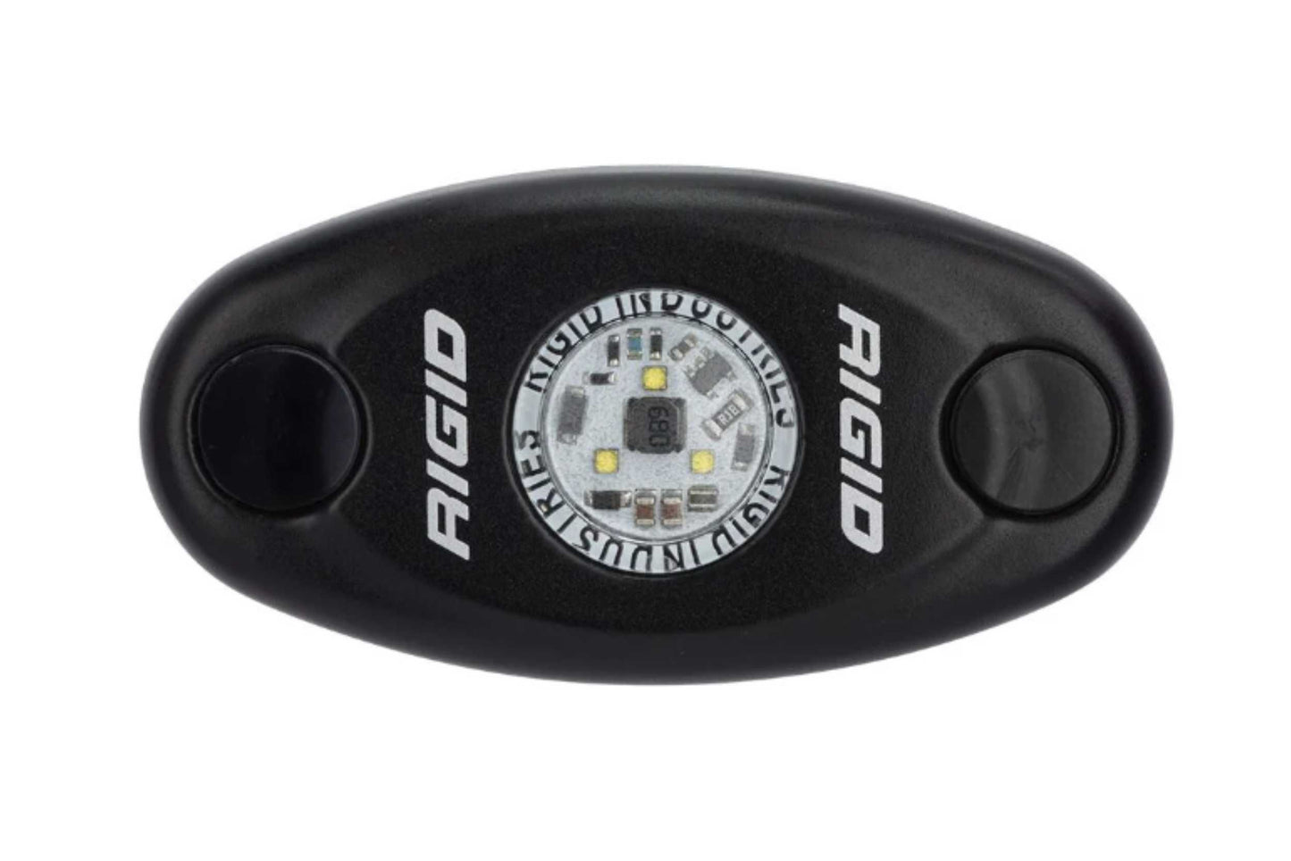 Rigid A-Series LED Rock Light Kit: (High Power / Black Housing / Blue / Pair)