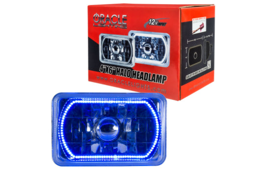 Oracle Halo Sealed Beam: 4x6 / Blue