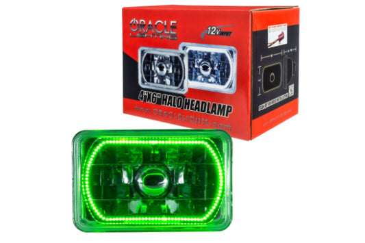 Oracle Halo Sealed Beam: 4x6 / Green