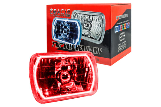 Oracle Halo Sealed Beam: 7x6 / Red