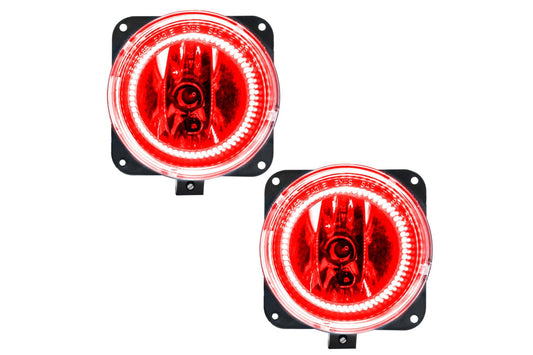 Oracle LED Halo Fogs: 05-07 Ford Escape (Red SMD Single Color)
