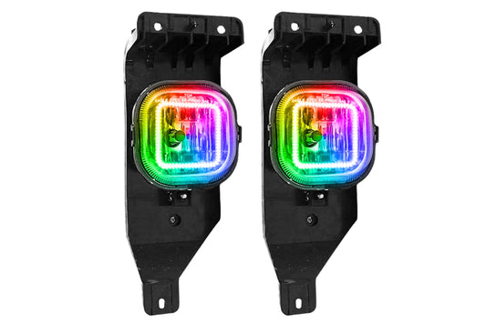 Oracle LED Halo Fogs: 05-07 Ford Super Duty (ColorShift RGB / No Controller)