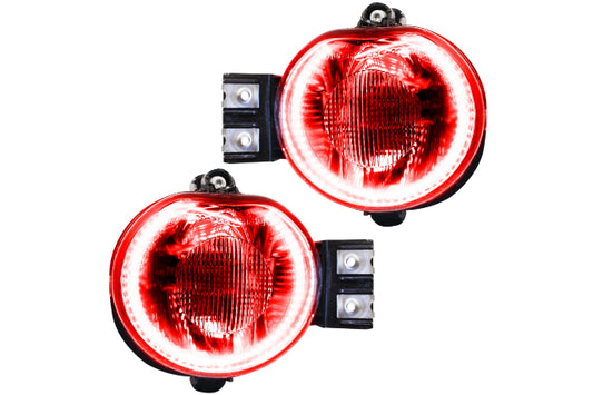 Oracle LED Halo Fogs: 06-08 Dodge Ram (Red SMD Single Color)