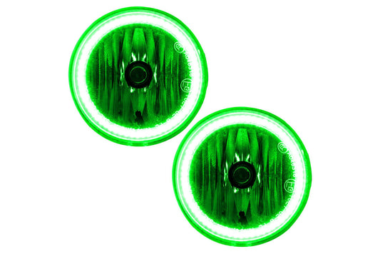 Oracle LED Halo Fogs: 07-09 Jeep Patriot (Green SMD Single Color)