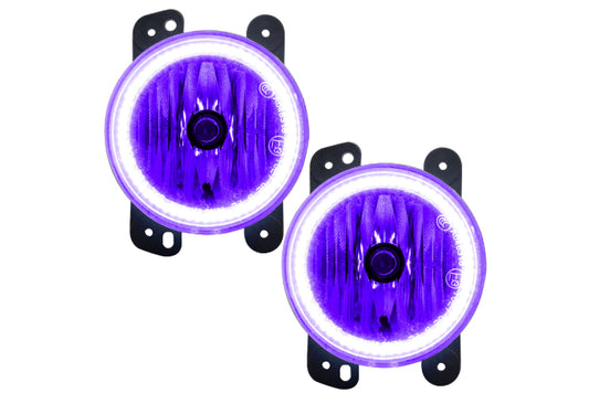 Oracle LED Halo Fogs: 07-09 Jeep Wrangler JK (UV/Purple SMD Single Color)