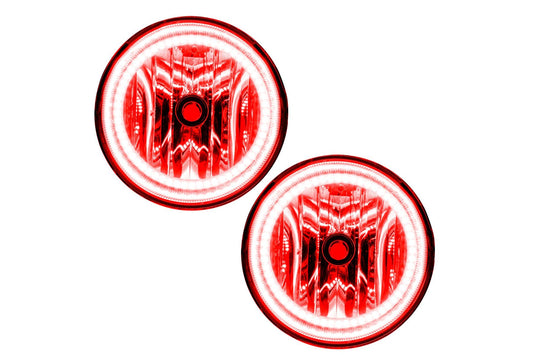 Oracle LED Halo Fogs: 07-13 Toyota Tundra (Red SMD Single Color)