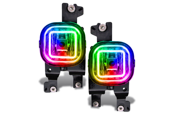 Oracle LED Halo Fogs: 08-10 Ford Super Duty (ColorShift RGB / No Controller)