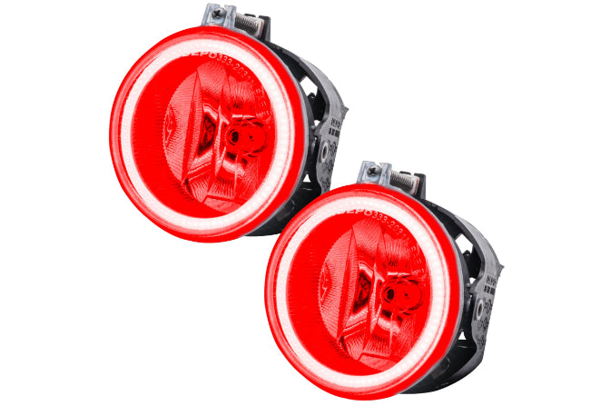 Oracle LED Halo Fogs: 2010 Dodge Charger (Red SMD Single Color)