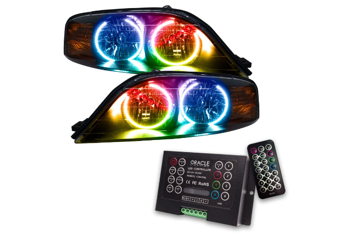 Oracle LED Halo Headlights: 00-02 Lincoln LS (ColorShift RGB / 2.0 Controller)