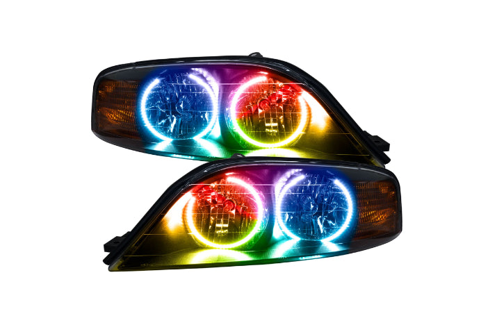 Oracle LED Halo Headlights: 00-02 Lincoln LS (ColorShift RGB / No Controller)