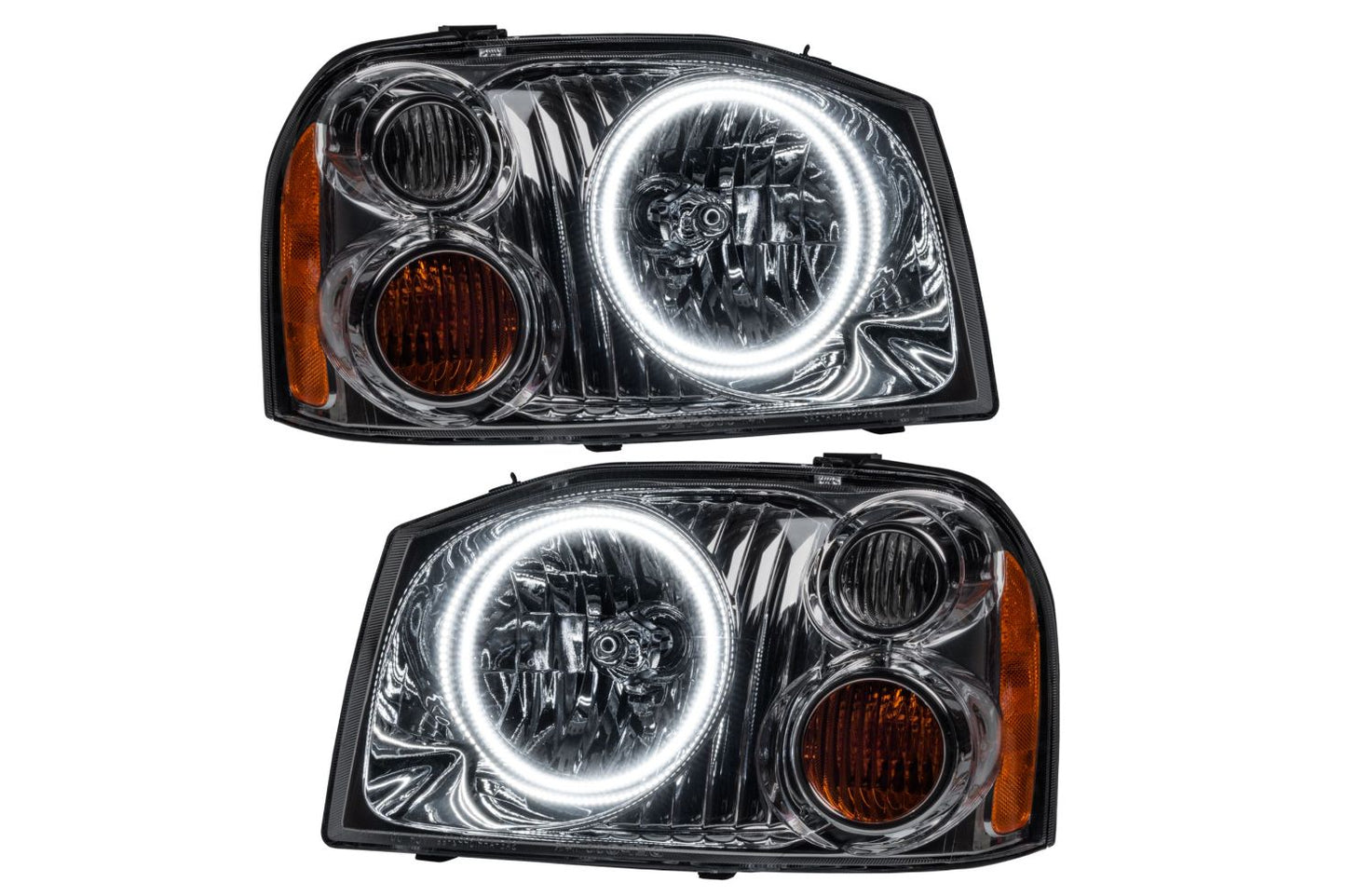 Oracle LED Halo Headlights: 01-04 Nissan Frontier (Dual Halo / White SMD Single Color)