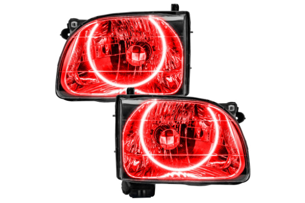 Oracle LED Halo Headlights: 01-04 Toyota Tacoma (Red SMD Single Color)