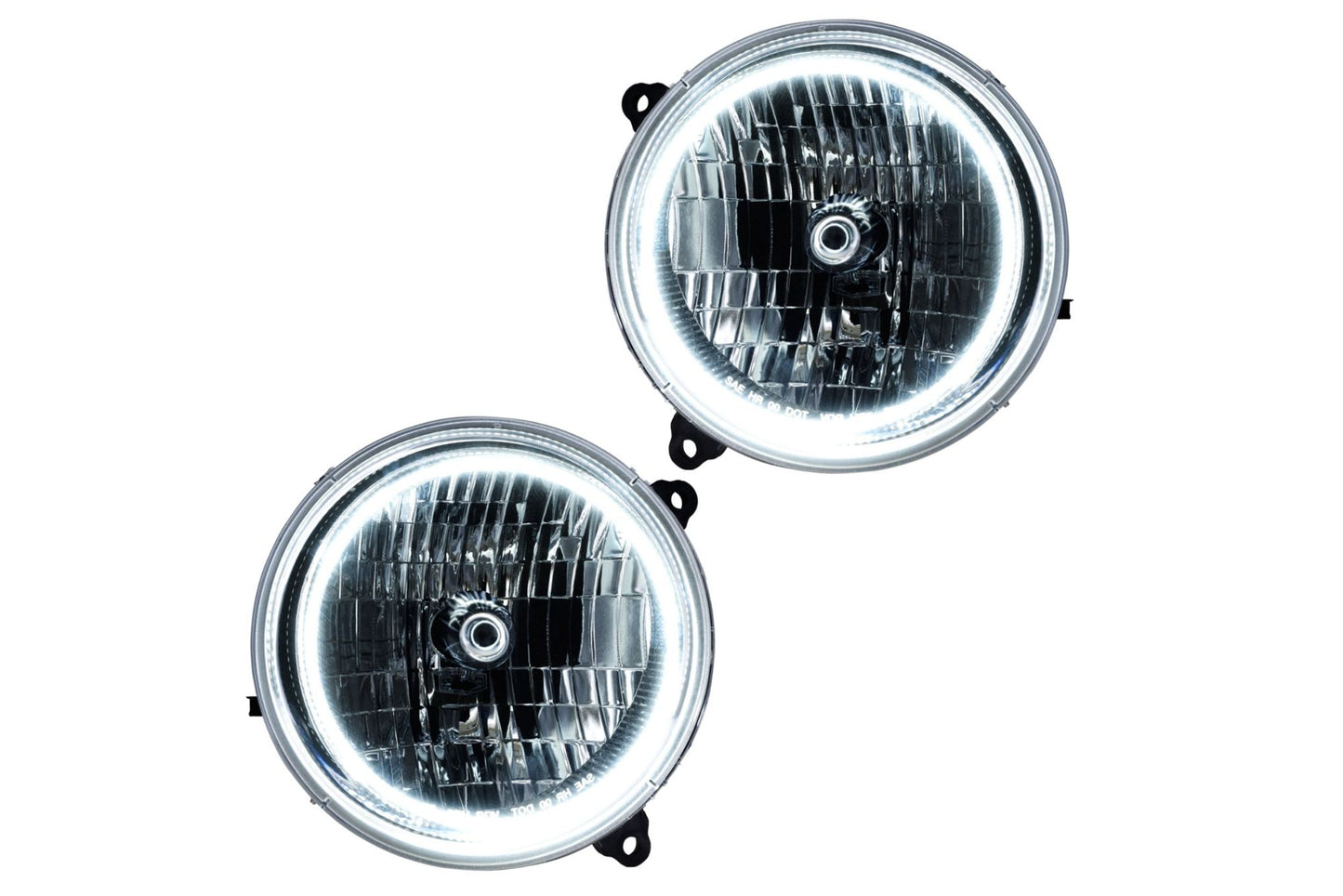 Oracle LED Halo Headlights: 02-04 Jeep Liberty (White SMD Single Color)