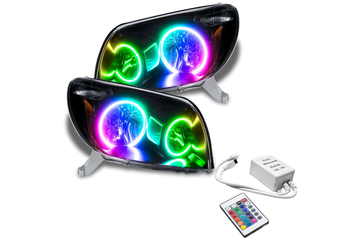 Oracle LED Halo Headlights: 03-05 Toyota 4Runner (ColorShift RGB / Simple Controller)