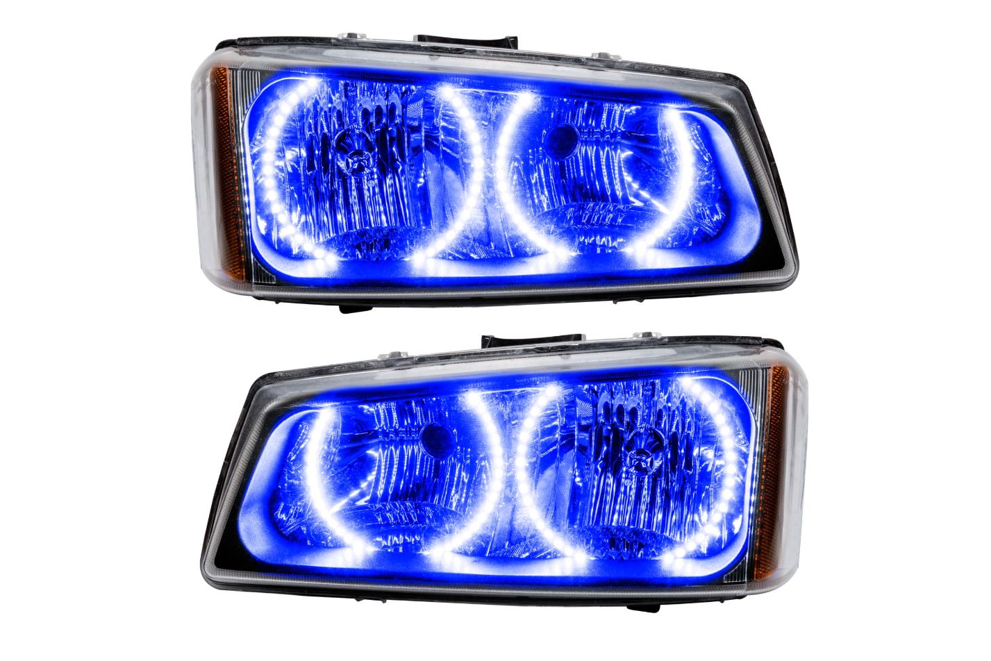 Oracle LED Halo Headlights: 03-06 Chevrolet Silverado (Blue SMD Single Color)
