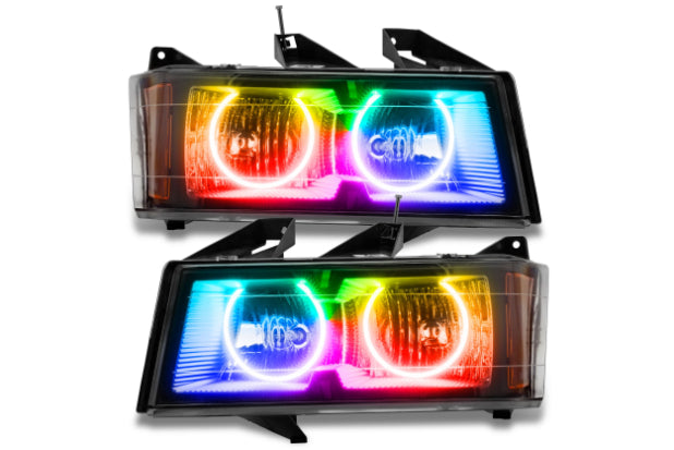 Oracle LED Halo Headlights: 04-12 Chevrolet Colorado (ColorShift RGB / Simple Controller)