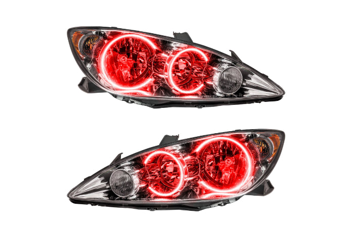 Oracle LED Halo Headlights: 05-06 Toyota Camry (Red SMD Single Color)