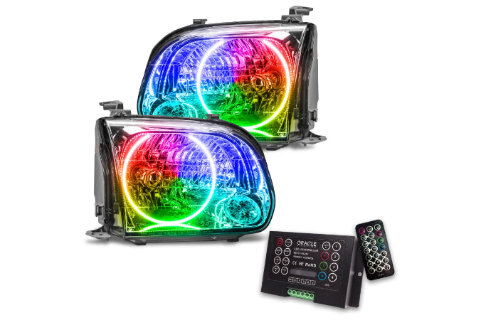 Oracle LED Halo Headlights: 05-06 Toyota Tundra w/ Double Cab (ColorShift RGB / 2.0 Controller)