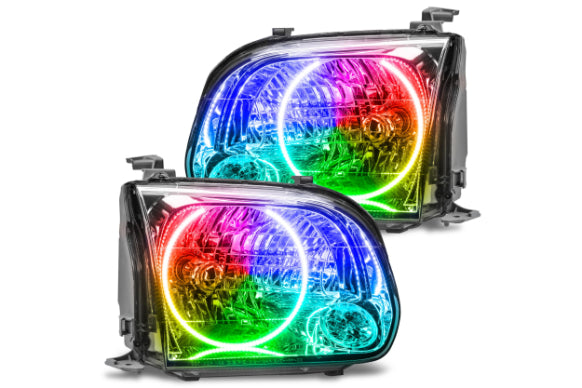 Oracle LED Halo Headlights: 05-06 Toyota Tundra w/ Double Cab (ColorShift RGB / BC1 Controller)