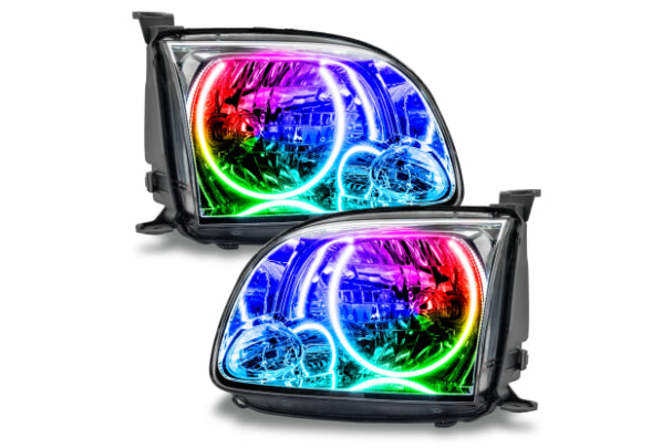 Oracle LED Halo Headlights: 05-06 Toyota Tundra w/o Double Cab (ColorShift RGB / BC1 Controller)