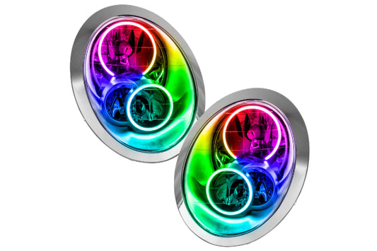 Oracle LED Halo Headlights: 05-08 Mini Cooper (ColorShift RGB / No Controller)