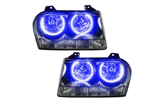 Oracle LED Halo Headlights: 05-10 Chrysler 300 V6 (Blue SMD Single Color)