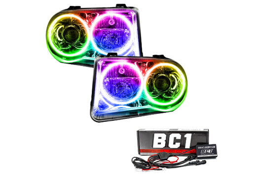 Oracle LED Halo Headlights: 05-10 Chrysler 300C w/ OEM HID (ColorShift RGB / BC1 Controller)