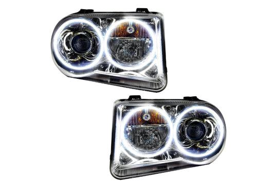 Oracle LED Halo Headlights: 05-10 Chrysler 300C w/ OEM HID (White SMD Single Color)