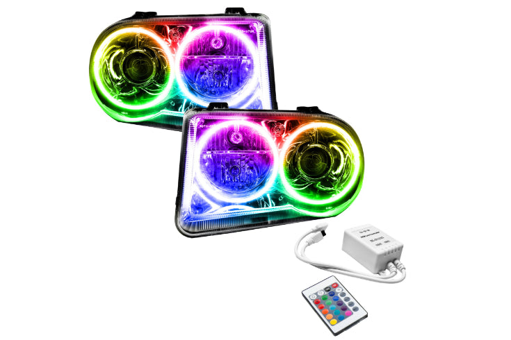 Oracle LED Halo Headlights: 05-10 Chrysler 300C w/o OEM HID (ColorShift RGB / Simple Controller)