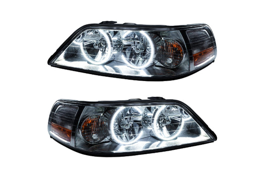 Oracle LED Halo Headlights: 05-11 Lincoln Town Car w/ OEM HID (White SMD Single Color)