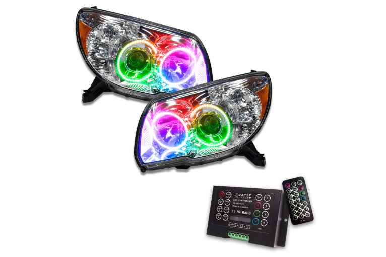 Oracle LED Halo Headlights: 06-09 Toyota 4Runner w/o Sport (ColorShift RGB / 2.0 Controller)